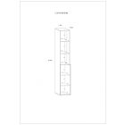 Hey-423 gardróbszekrény polc bővítőelem 33