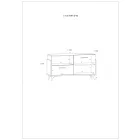 Hey-464 komód fehér