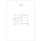 Hey-929 komód fehér