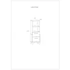 Hey-460 tölgyfa könyvespolc