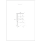 Hey-444 könyvespolc fehér