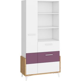 Hey-454 fehér könyvespolc