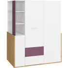 Hey-347 gardróbszekrény polcos