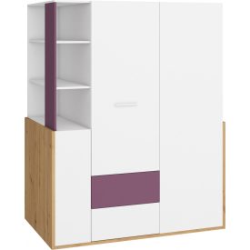 Hey-347 gardróbszekrény polcos