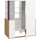 Hey-347 gardróbszekrény polcos