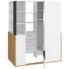 Hey-348 gardróbszekrény polcos