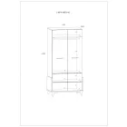 Hey-356 hálószoba szekrény