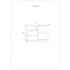 Hyb-939 magasfényű fehér komód