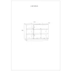 Hyb-208 polcos komód