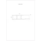 Hyb-553 fehér fali polc