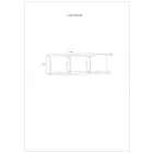 Hyb-808 fehér fali polc