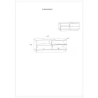 Hyb-473 TV szekrény fehér