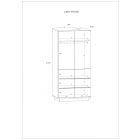 Hyb-093 2 ajtós szekrény