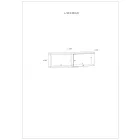 Hyb-538 lebegő fali polc