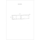 Hyb-546 fehér fali szekrény