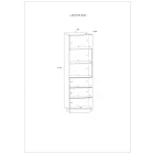 Hyb-572 üveges vitrin