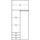 Ire-358 gardróbszekrény tolóajtós