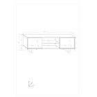 Kin-487 modern TV állvány