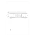 Kin-489 modern TV állvány