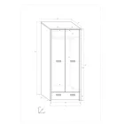 Kit-362 fehér gardrób