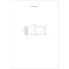 Lam-812 modern fali polc