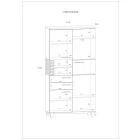 Lam-363 ruhásszekrény polcos