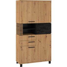 Lam-364 ruhásszekrény polcos