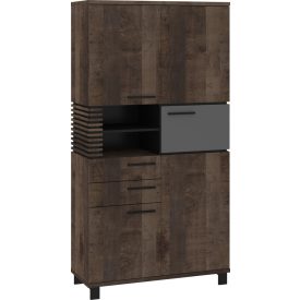 Lam-366 ruhásszekrény polcos