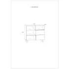 Lar-648 komód 100 cm széles