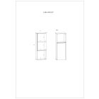 Lar-829 keskeny fali szekrény