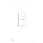 Mag-840 ajtós fali szekrény