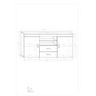 Mam-661 polcos komód