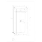 Mam-376 hálószoba gardrób