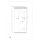 Max-384 tükrös gardrób