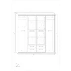 Max-394 gardrób szekrény