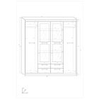 Max-396 gardrób szekrény