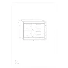 Max-685 komód 100 cm széles