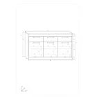 Max-700 komód tölgy