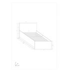 Max-114 egyszemélyes ágy 90x200