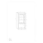 Max-606 üveg vitrin