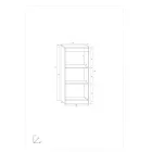 Max-926 tölgyfa könyvespolc