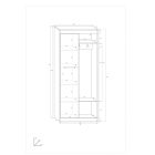 Max-320 sonoma tölgy előszoba bútor