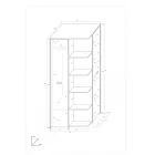 Sza-496 sarok gardrób