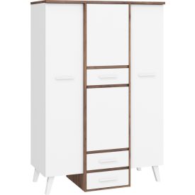 Nor-404 gardróbszekrény fehér