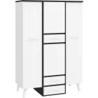 Nor-406 gardróbszekrény fehér