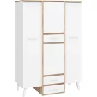 Nor-409 gardróbszekrény fehér