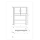 Not-960 könyvespolc sonoma tölgy