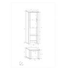 Not-959 könyvespolc sonoma tölgy