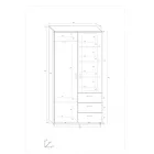 Par-412 gardrób bútor