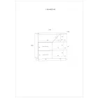 Pax-802 polcos komód